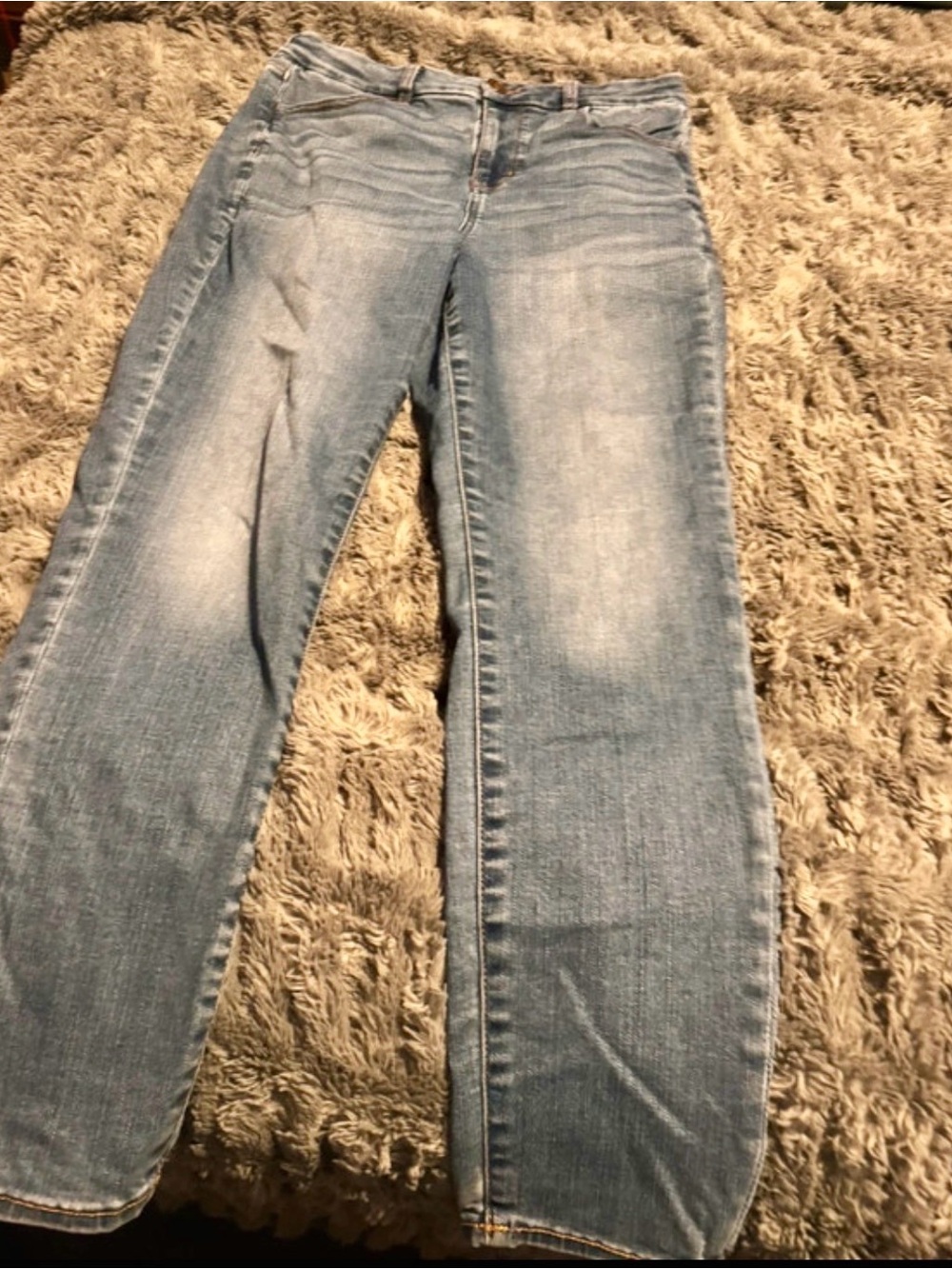 American Eagle Outfitters Light Blue Straight Leg Jeans